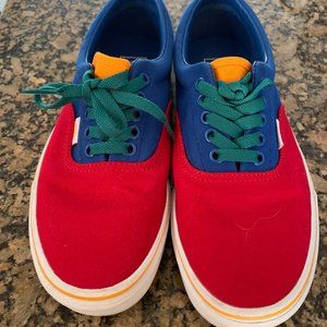 Vans adult primary color block lace up sneakers